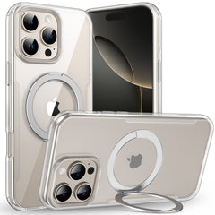 BUCKKO Metal 360° Rotate Stand Protective Case With MagSafe for iPhone