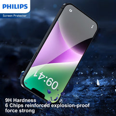 Philips High Transparency Tempered Glass Screen Protector for iPhone 14 Plus DLK1203 - 4 Pack (4 Pcs)