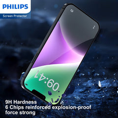 Philips Blue Light Filtering Tempered Glass Screen Protector for iPhone 14 Plus (DLK1303) - 4 Pack (4 Pcs)