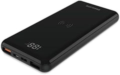 Philips Portable iPhone Charger Wireless DLP9520C Powerbank 10000mAh 5V/3A Fast Charge Phone Battery Pack, Portable Charger High Capacity Battery Rapid Type-C USB-C Charger