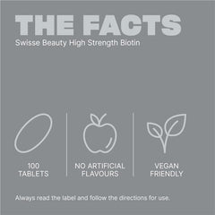 Swisse Beauty High Strength Biotin 5000mcg 100 Tablets