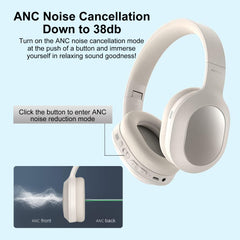 Nokia Essential Wireless Headphones E1200 ANC (Beige) - Active Noise Cancellation