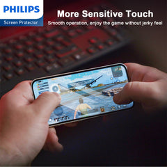 Philips HD Clear Glass Screen Protector Film for iPhone 16 Pro Max Tempered Glass Full Coverage Hardness 9H DLK1215