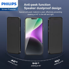 Philips Privacy Tempered Glass Screen Protector for iPhone 14 DLK5502 - 5 Pack (5 Pcs)