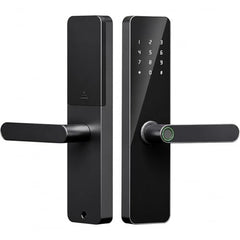 Buckko Locks BL-02 Smart Apartment Lock, Fingerprint, Code, Card and Key, Black