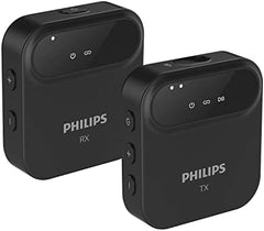 Philips 2.4 Ghz Wireless Microphone, 360 Degree Sound Collecting, Pin Microphone, Ultra Long Distance Transmission, Dsp Noise Canceling, Automatic Pairing, Monitoring Function (1 + 1)