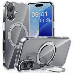 BUCKKO Metal 360° Rotate Stand Protective Case With MagSafe for iPhone