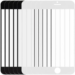 BUCKKO HD Clear Glass Screen Protector Film for iPhone 6P / 6SP, Tempered Glass Explosion-proof Nano Coated Filter 【Anti-Oil】【Anti-Shatter】【Anti-Fingerprint】【Full Coverage】【Hardness 9H】Black&White- 5 Each(10 PCS)