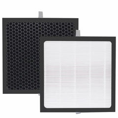 BUCKKO Replacement True HEPA Filter Compatible with Blueair Pure Fan Auto,Blue Pure Purifying Fan, H13 High-efficiency Air Clean Dust, 1-Pack, 2 Pack - 2 Pack White