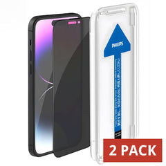 Philips Privacy Tempered Glass Screen Protector for iPhone 14 Pro Max DLK5506 - 2 Pack (2 Pcs)