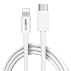 Philips 1.25m USB-C to Lightning Charge Cable Mfi Certified Connector for iPhone, 3 Pack