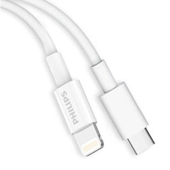 Philips 2m USB-C to Lightning Charging Cable Mfi Certified Connector for iPhone, 2 Pack