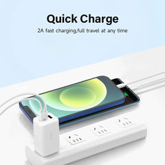 Philips 2m USB-C to Lightning Charging Cable Mfi Certified Connector for iPhone, 2 Pack