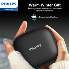 Philips Rechargeable Hand Warmer Ultra-Lightweight Black DLP2136VB