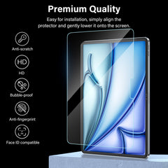 BUCKKO iPad Air 11" 2024 Screen Protector Full Cover Tempered Glass