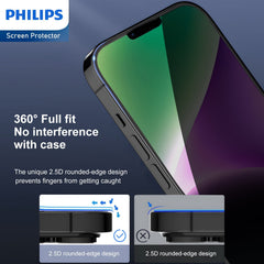 Philips Privacy Tempered Glass Screen Protector for iPhone 14 Plus DLK5503 - 4 Pack (4 Pcs)