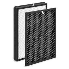 BUCKKO FY1413/40 Active Carbon & FY1410/40 HEPA Replacement Filter Set Compatible with Philips Air Purifier Series 1000 1000i, Replace AC1214 AC1215 AC1217 AC2729, 2 Pack