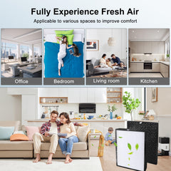 BUCKKO FY1413/40 Active Carbon & FY1410/40 HEPA Replacement Filter Set Compatible with Philips Air Purifier Series 1000 1000i, Replace AC1214 AC1215 AC1217 AC2729, 2 Pack