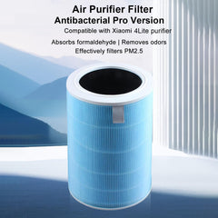 BUCKKO compatible with Xiaomi Mi Air Purifier 4 lite True HEPA Replacement Filter, 3-in-1 H13 Grade, Compare to Part No. Mi Air Purifier 4 lite only (not for Xiaomi 4, 4 compact, 4 pro), 2 Pack