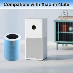 BUCKKO compatible with Xiaomi Mi Air Purifier 4 lite True HEPA Replacement Filter, 3-in-1 H13 Grade, Compare to Part No. Mi Air Purifier 4 lite only (not for Xiaomi 4, 4 compact, 4 pro), 2 Pack