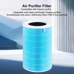 BUCKKO Replacement HEPA Filter Compatible with Xiaomi Mi Air Purifier Pro H Filter Standard Version Blue (Blue Pro H), 2 Pack