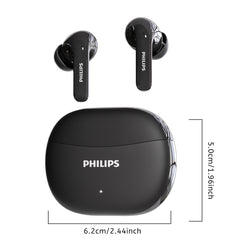 Philips TAT1320 In-ear Headphones | Bluetooth 6.0 + ANC | 40H Battery | Sports & Office charging cable user manual Plastic Blue
