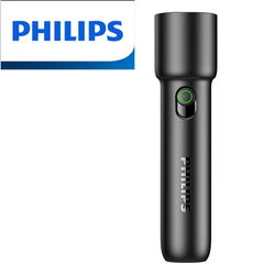 Philips  New  SFL1235 EDC Portable Flashlight Rechargeable LED Flashlights for Defensa Personal Self Defense Camping Hiking 39 Black