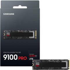 Samsung SSD 9100 PRO 2TB, PCIe 5.0x4 M.2 2280, Seq. Read Speeds Up to 14,800MB/s, Best for AI Computing, Gaming, and Heavy Duty Workstations (MZ VAP2T0B/AM) | NVMe Internal Solid State Hard Drive best for AI Computing, Gaming, and Heavy Duty Workstations