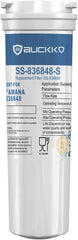 BUCKKO 836848 Refrigerator Water Filter, Replacement for Fisher & Paykel #862285 Replaces #836848, 836860, E522B, PS2067635, RF90A180DU, EFF-6017A, E402B, E442B, SUPCO WF296, RF135B (1-Pack)