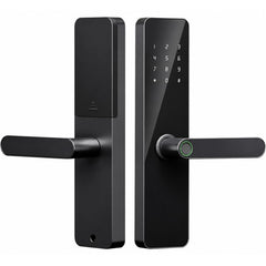 Buckko Locks BL-02 Smart Apartment Lock, Fingerprint, Code, Card and Key, Black