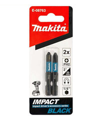 Makita E-08763 Impact Black PH2 Screwdriver Bits 2PCS