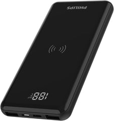 Philips Powerbank 10000mAh Power Bank USB Portable Reliable 5V 2.1A DLP1810NW (White)