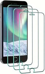 BUCKKO HD Clear Glass Screen Protector Film for iPhone SE 2/ 6 / 7 / 8 , Tempered Glass CF- 3 PCS