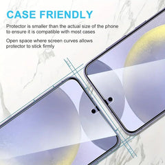 BUCKKO HD Clear Tempered Glass Screen Protector for Samsung Galaxy S23 Plus Transparent