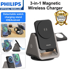 Philips 3 in 1 Magnetic Charging Wireless Stand For Airpod Apple DLK3540Q