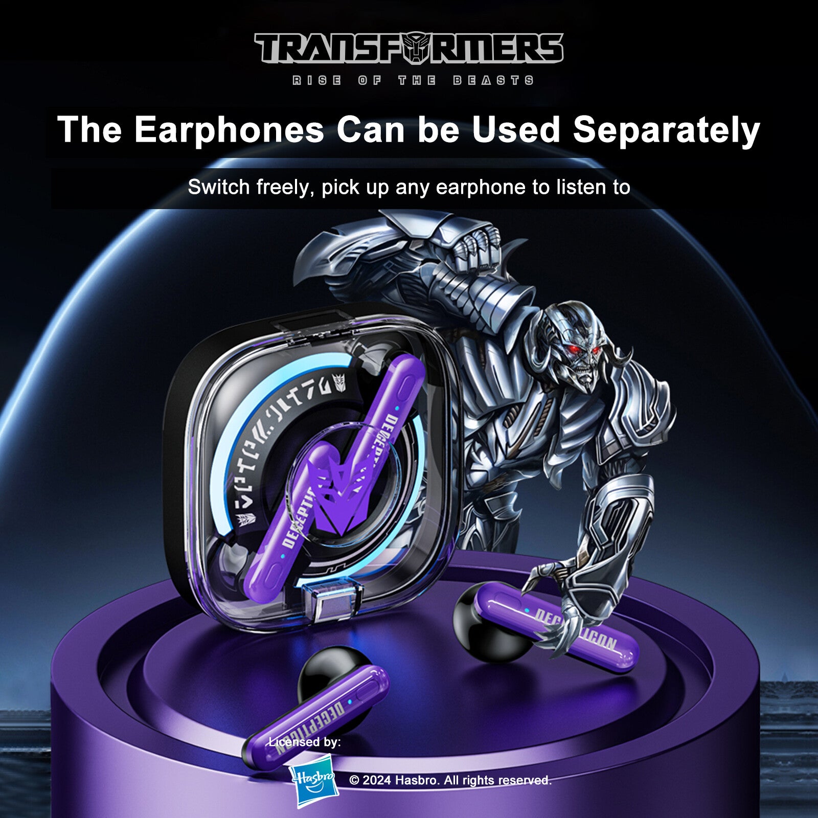 Transformer Bumblebee True Wireless Headphones Yellow TF-T03