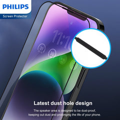 Philips High Transparency Tempered Glass Screen Protector for iPhone 14 Plus DLK1203 - 5 Pack (5 Pcs)