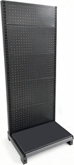 BUCKKO Heavy Duty Wall Panel Display Stand, Retail Rack, Shop Display Rack, with 15 Hooks, Heavy Detachable Rack for Easy Transport and Assembling, Commcercial and retail, for Office/Home (1 set)