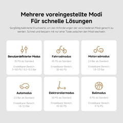 Xiaomi Portable Electric Air Compressor 2 Pro, 2500 mAh Battery, 5 Modes, 150 PSI, Automatic Shut-Off, Digital Display & LED Light, USB C - Perfect for Car, Bike, Motorcycle, Electric Scooter & Balls