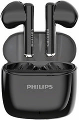 Philips Wireless Earbuds with Hi-Res Audio, Deluxe HS Semi in-Ear Headphones with LDAC, ENC Clear Call, 13mm Large Driver, Game Mode, in-Ear Detection, Total 20H (Black)