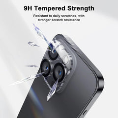 BUCKKO Camera Lens Protector for iPhone 16 Pro/16 Pro Max, HD 360-Degree Protection Tempered Glass drop-proof Screen Protector, Case Friendly No-Bubble HD Clear Camera Lens Screen Protector for iPhone 16 Pro/16 Pro Max 【Anti-Scratch】-1PCS