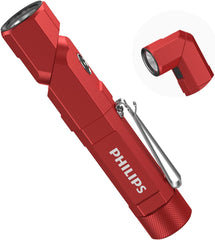 Philips LED Light Compact Flashlight Powerful Flashlight 1000 Lumens SFL5806R Red