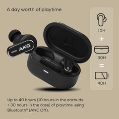 AKG N5 Hybrid - Noise Cancelling Earbuds - Black 1 x TWS Headphone Silicone
