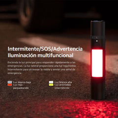 Xiaomi Multi-Function Flashlight, Torch, SOS/Warning Light, 1000lm Strong Light, Long Battery Life, Suitable for Night Walk and Searching, Emergence Seat Belt Cutter and Window Breaker