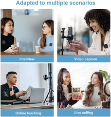 Philips 2.4 Ghz Wireless Microphone, 360 Degree Sound Collecting, Pin Microphone, Ultra Long Distance Transmission, Dsp Noise Canceling, Automatic Pairing, Monitoring Function (1 + 1)