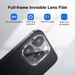 BUCKKO Camera Lens Protector for iPhone 16 Pro/16 Pro Max, HD 360-Degree Protection Tempered Glass drop-proof Screen Protector, Case Friendly No-Bubble HD Clear Camera Lens Screen Protector for iPhone 16 Pro/16 Pro Max 【Anti-Scratch】-1PCS