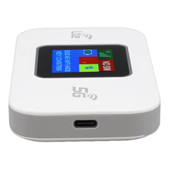 Zonch 4G LTE Pocket WiFi,4G Router with Sim Card Slot,300Mbps High Speed,4G Mobile WiFi Router for Mobile Phone Laptop Tablet white