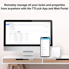 BUCKKO Locks Smart Door Lock WiFi Gateway, Compatible and Works with TTLock App Voice Control, Remote Control Deadbolt Door Lock, Bridge for Voice Control
