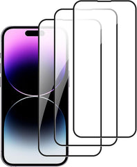 BUCKKO HD Clear Glass Screen Protector Film for iPhone 14 Pro, Tempered Glass Explosion-proof Nano Coated Filter for iPhone 14 Pro【Anti-Oil】【Anti-Shatter】【Anti-Fingerprint】【Full Coverage】【Hardness 9H】10D- 3 PCS