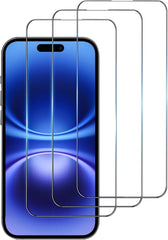 BUCKKO HD Clear Glass Screen Protector Film for iPhone 16 Plus, Tempered Glass Explosion-proof Nano Coated Filter for iPhone 16 Plus【Anti-Oil】【Anti-Shatter】【Anti-Fingerprint】【Full Coverage】【Hardness 9H】- 3 PCS